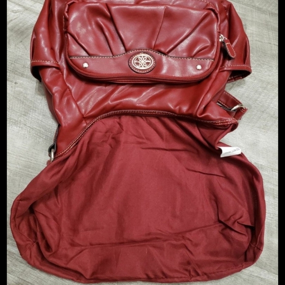 🆕️NWOT Red Shoulder Purse with a built-in wallet on front - Picture 11 of 15